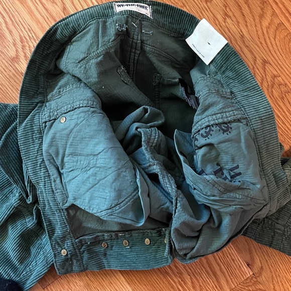 Free People We The Free Good Luck Mid-Rise Corduroy Barrel Jeans Size 31 NWT - Picture 9 of 11
